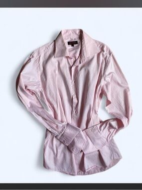 Park Avenue Baby Pink Striped Men’s Button Up